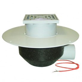 Покрівельна воронка Hutterer&Lechner GmbH DN110 горизонтальний випуск з ПВХ-фланцем (HL64.1BP/1)