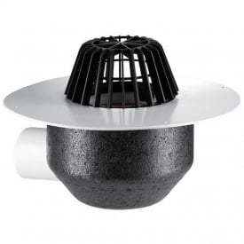 Покрівельна воронка Hutterer&Lechner GmbH DN110 горизонтальний випуск з ПВХ-фланцем (HL64P/1)