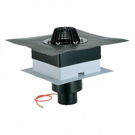 Покрівельна воронка Hutterer&Lechner HL63.1H/1 DrainBox DN110 з бітумним полотном та підігрівом