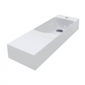 Умивальник Miraggio Shanghai R, miramarble, білий глянцевий