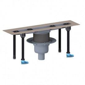 Душовий лоток Hutterer&Lechner HL50FV.0/110 вертикальний з сифоном 1100 мм без решітки