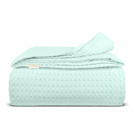 Плед покривало COSAS Mint Waffle Weave 230х240 М'ятний