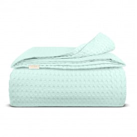Плед покрывало COSAS Mint Waffle Weave 75x95 см Мятный