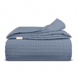 Плед покрывало COSAS Nightfall Waffle Weave 75x95 см Серый