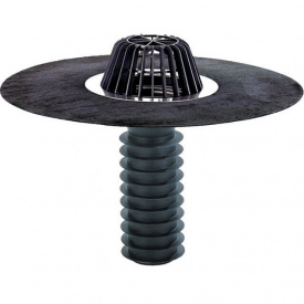 Покрівельна воронка Hutterer&Lechner GmbH DN125 вертикальний випуск з бітумним покриттям (HL69H/2)