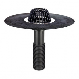 Покрівельна воронка Hutterer&Lechner GmbH DN110 вертикальний випуск з бітумним покриттям (HL69H/1)