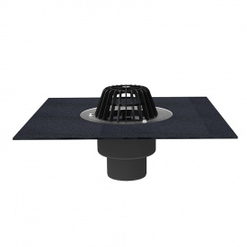 Покрівельна воронка Hutterer&Lechner HL62H/1 DN110 з вертикальним випуском з бітумним полотном