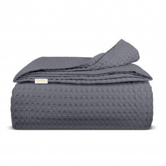 Плед покривало COSAS Stormy Waffle Weave 75x95 см Антрацит