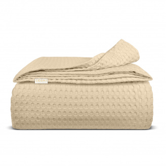 Плед покрывало COSAS Avori Waffle Weave 110х140 см Капучино