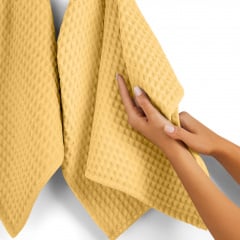 Полотенце вафельное COSAS Summer Greek Waffle 115x200 см Желтый Талалаевка