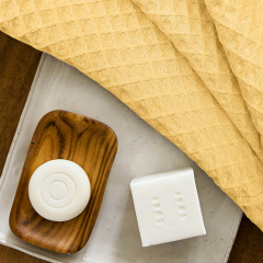 Полотенце вафельное COSAS Summer Greek Waffle 75x75 см Желтый Камень-Каширский