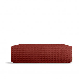 Рушник вафельний COSAS Ruby Greek Waffle 75x75 см Бордовий