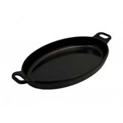 Сковорода овальная для подачи One Chef 21х14 см Черный Бровары