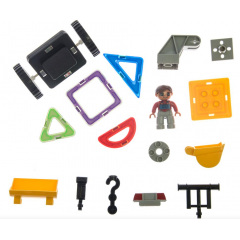 Конструктор детский Magplayer MPT-64 магнитный набор Разноцветный 64 елемента (2559021720) Хуст