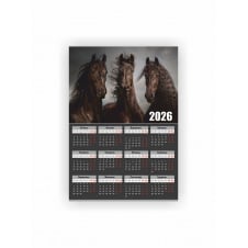 Календар-плакат Vivay 2026 Рік коня А3 Різнокольоровий (hub_cvxa3b)