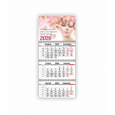 Квартальный настенный календарь Vivay 2026 Салон красоты 30x65 см Разноцветный (hub_xgrhf1)