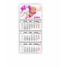 Квартальний настінний календар Vivay 2026 Салон краси 30x65 см Різнокольоровий (hub_59rbt9)