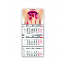 Квартальный настенный календарь Vivay 2026 Салон красоты 30x65 см Разноцветный (hub_3si50c)