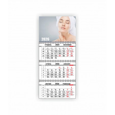 Квартальный настенный календарь Vivay 2026 Салон красоты 30x65 см Разноцветный (hub_5xufbd)