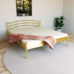 Кровать Tobi Sho GLORIA-1 (38) полуторная металлическая 190X120 Золотой Київ