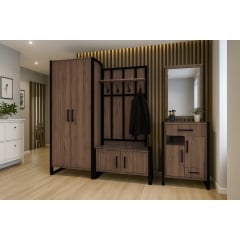 Тумба для передпокою Tobi Sho Норд ЛТ-11 у стилі Лофт з шухлядами і дверцятами, 660х350х900 мм Хортиця Кам'янка-Дніпровська