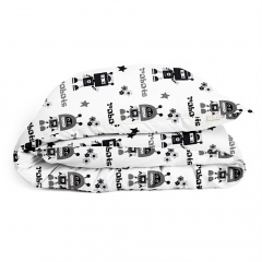 Дитяча постільна білизна в ліжечко COSAS Robots CS2 110х140 см Різнокольоровий Лозова