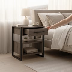 Тумба для передпокою Tobi Sho Степ ЛТ-8 у стилі Лофт з шухлядою, 460х350х600 мм Хортиця Київ