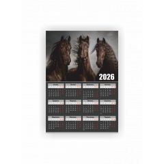 Календар-плакат Vivay 2026 Рік коня А3 Різнокольоровий (hub_cvxa3b) Житомир