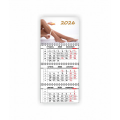 Квартальний настінний календар Vivay 2026 Салон краси 30x65 см Різнокольоровий (hub_tw5obg) Нововолинськ