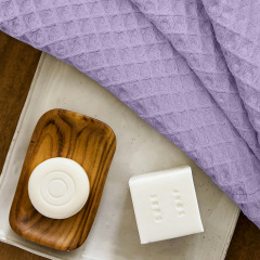 Рушник вафельний COSAS Lavander Greek Waffle 45x90 см Лавандовий Славута