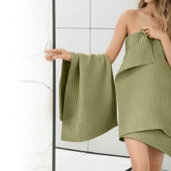 Рушник вафельний COSAS Sage Greek Waffle 50x70 см Зелений Покровськ