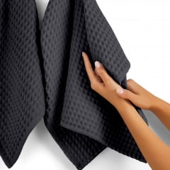 Рушник вафельний COSAS Lava Greek Waffle 45x90 см Антрацит Софіївська Борщагівка