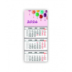 Квартальный настенный календарь Vivay 2026 Салон красоты 30x65 см Разноцветный (hub_kvklaq) Каменка-Днепровская