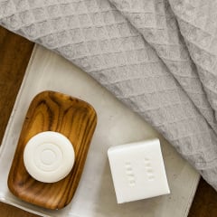 Рушник вафельний COSAS Bronze Greek Waffle 30x30 см Пісочний Оріхів