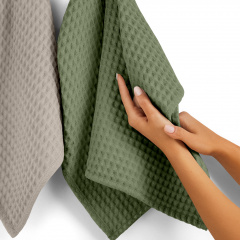 Рушник вафельний COSAS Olive Greek Waffle 75x95 см Оливковий Тернопіль