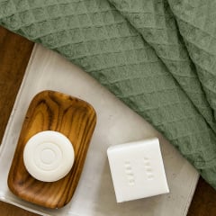 Рушник вафельний COSAS Olive Greek Waffle 30x30 см Оливковий Нове