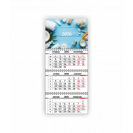 Квартальний настінний календар Vivay 2026 Масажний кабінет 30x65 см Різнокольоровий (hub_2jpxbg)