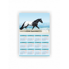 Календар-плакат Vivay 2026 Рік коня А3 Різнокольоровий (hub_l5iz7s)