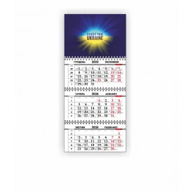 Квартальний настінний календар Vivay 2026 Україна 30x65 см Різнокольоровий (hub_8z3hiy)