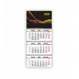 Квартальний настінний календар Vivay 2026 Масажний кабінет 30x65 см Різнокольоровий (hub_2delds)