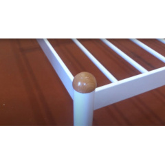 Кровать двуспальная металлическая Метакам VERONA-1 190X180 Бежевый Київ