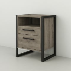 Тумба для передпокою Tobi Sho Фрейм ЛТ-7 у стилі Лофт з двома шухлядами, 460х350х600 мм Хортиця Бердянськ