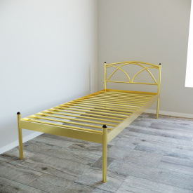Ліжко Tobi Sho PALERMO-1 односпальне металеве 200X80 Золотий