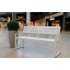 Скамейка садовая Tobi Sho Модерн Люкс ПВХ профиль для дачи, парка, ОСББ, 1614х838х545 мм Белый Київ