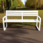 Скамейка садовая Tobi Sho Модерн Люкс ПВХ профиль для дачи, парка, ОСББ, 1614х838х545 мм Белый Київ