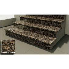 Гранітні сходинки Малофедорівський червоно-сірі