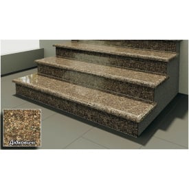 Гранітні сходинки Дідковичі коричневі