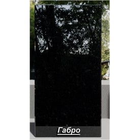 Гранітна плитка Габро полірована чорна