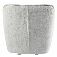 Стілець обідній з підлокітниками та спинкою Осло М-235, для кухні, їдальні, фактурна тканина Папірус/капучино, 850х600х610 мм Київ