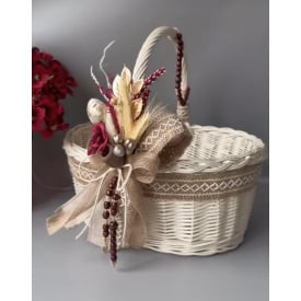 Пасхальная корзина “украинский минимализм”, 34 см